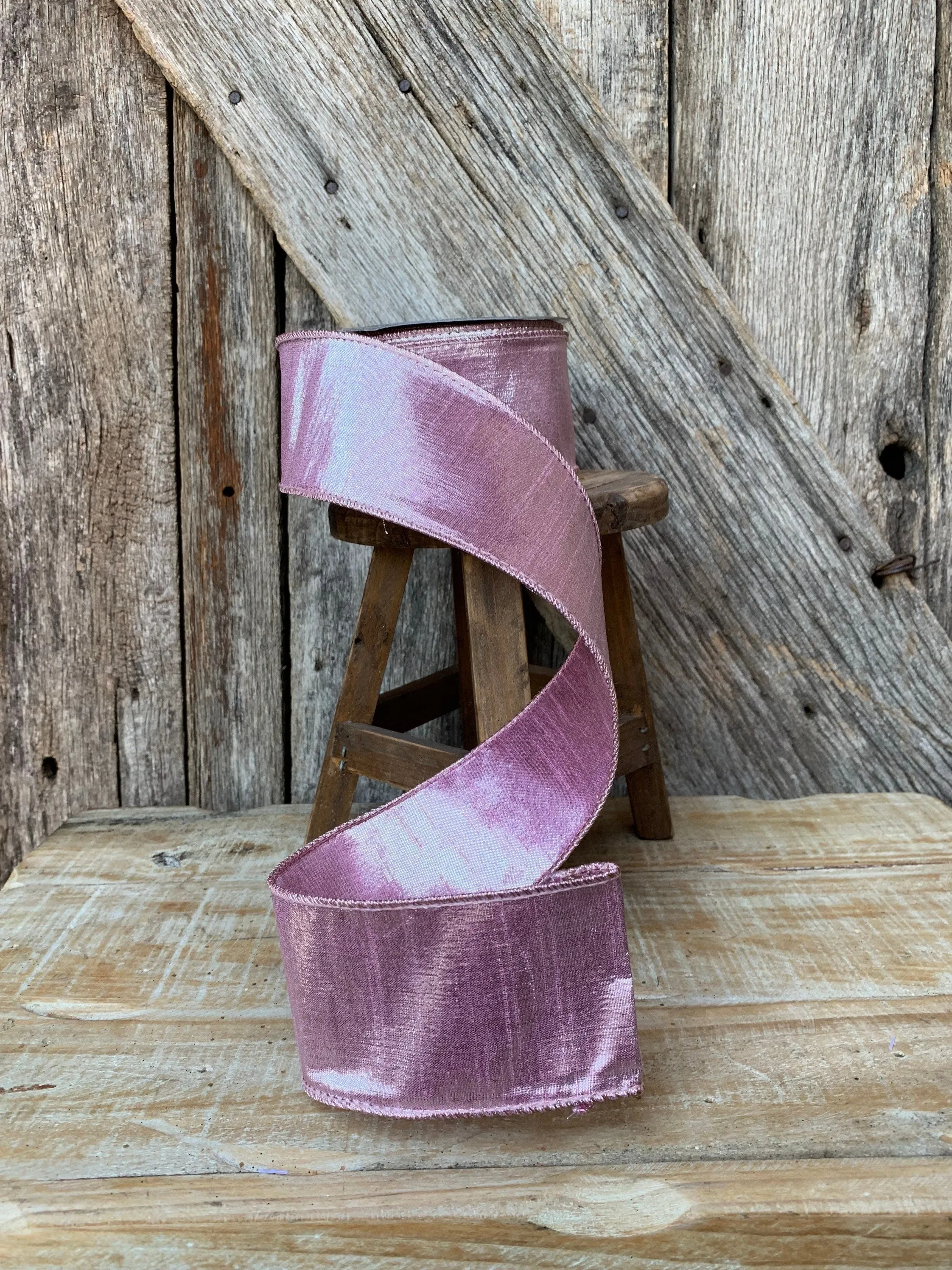 2.5 Light Pink luster ribbon, farrisilk color accent ribbon