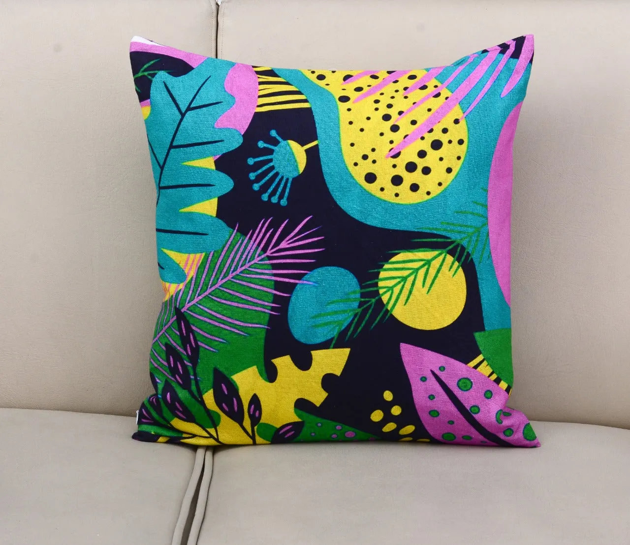 6 PCs Leopards Digital Printed Duck Cushions