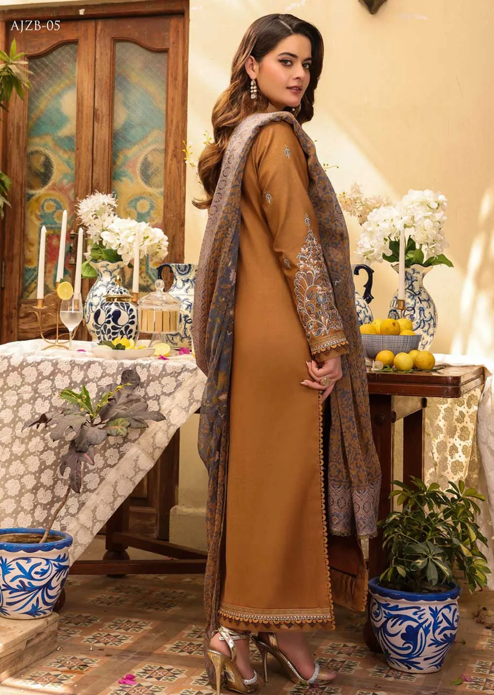 AJZB-05 - Unstitched - Zarq Barq Collection by Asim Jofa 2023