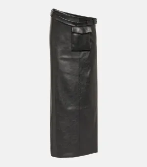 Atyri midi skirt with Aya Muse coating, black