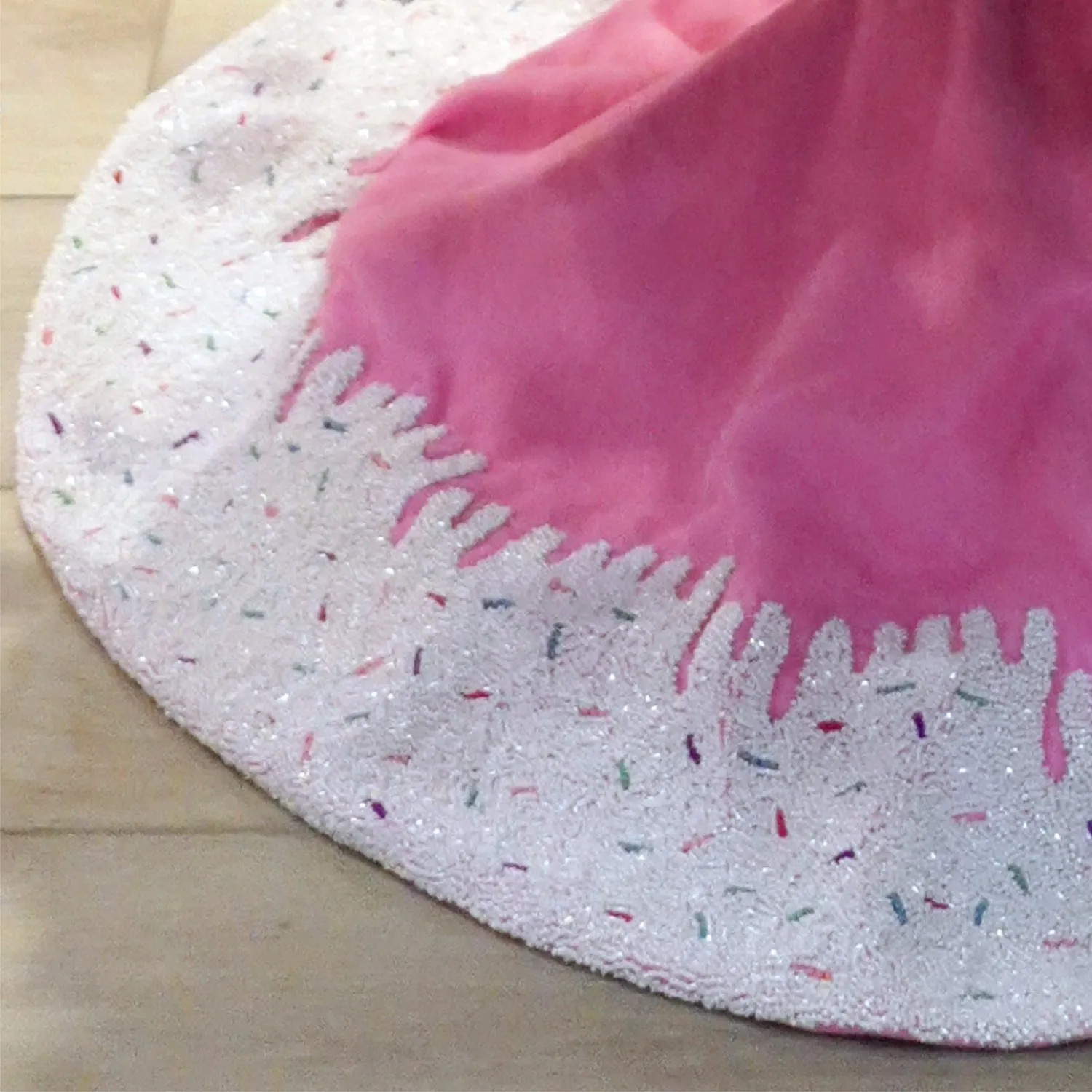 Barbie Ice Cream Drip Tree Skirt, 48" (ITES x Sami Riccioli)