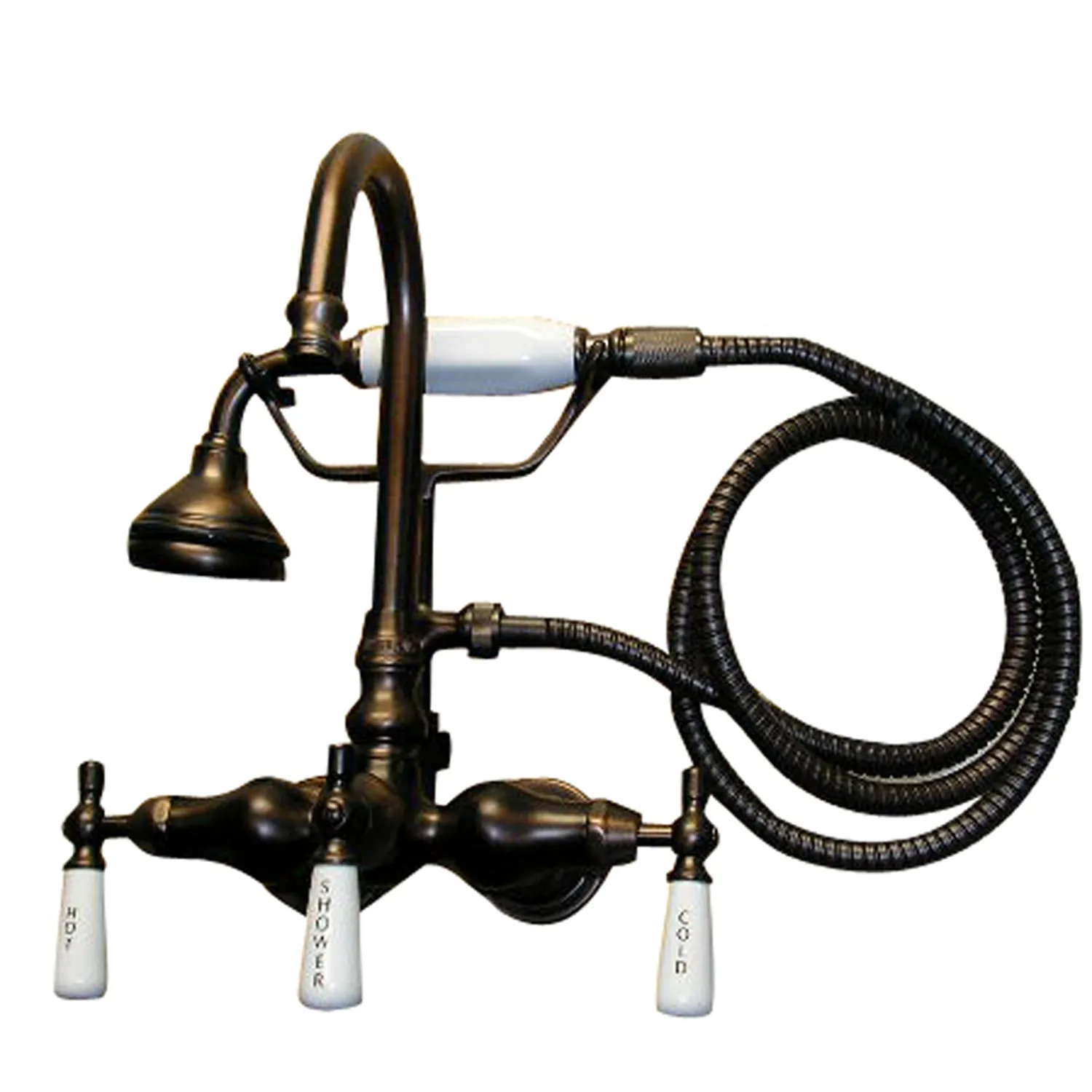 Bartlett 60″ Cast Iron Roll Top Tub Kit – Oil Rubbed Bronze Accessories