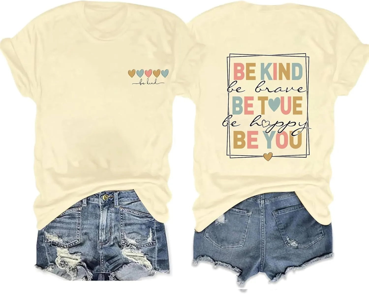 Be Kind Shirt for Women Teacher Kindness Positive Message Tshirt Dandelion Graphic Summer Tee Tops