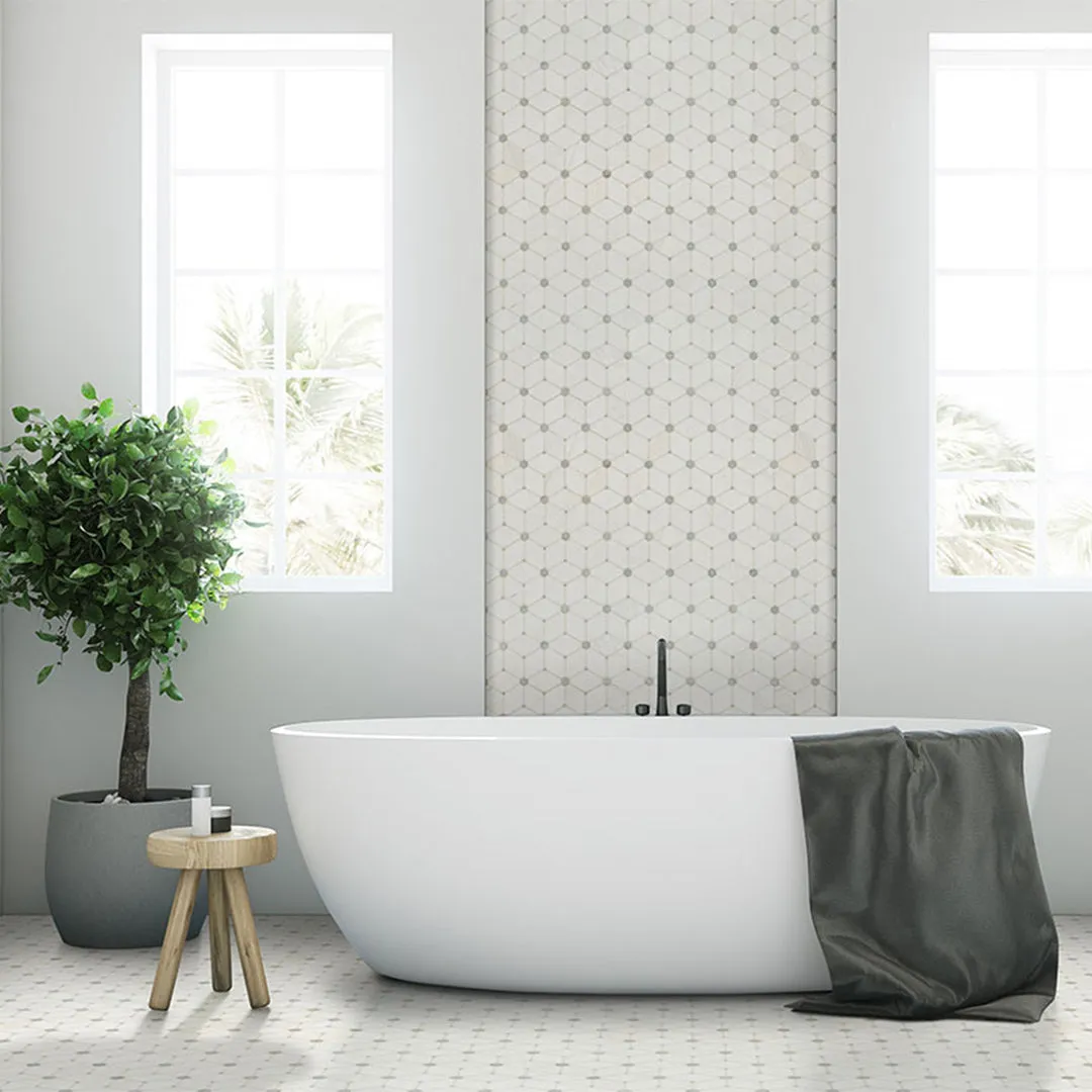 Bianco Dolomite Cecily Grigio - Stone Tile