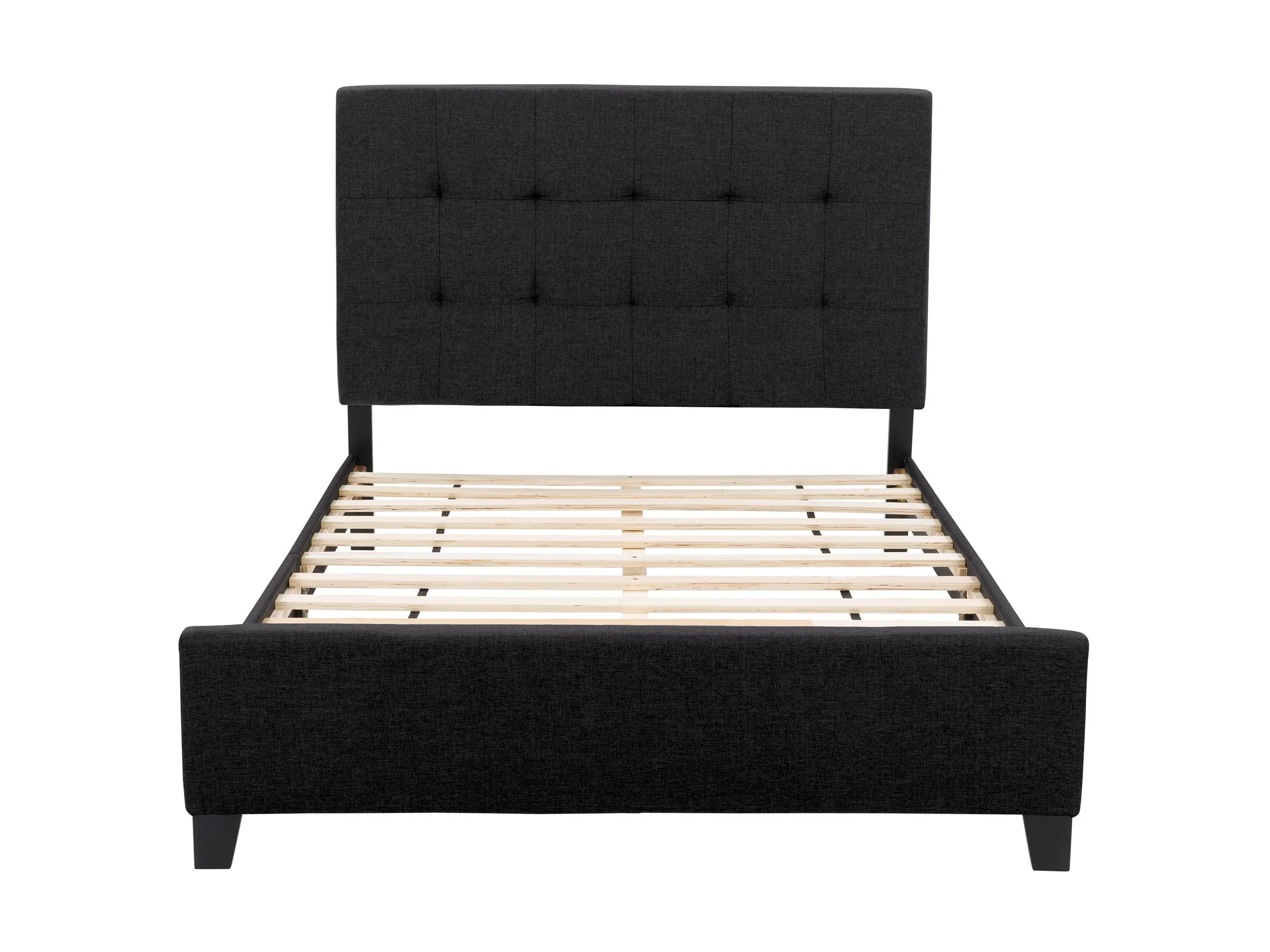 Black Double/Full Panel Bed