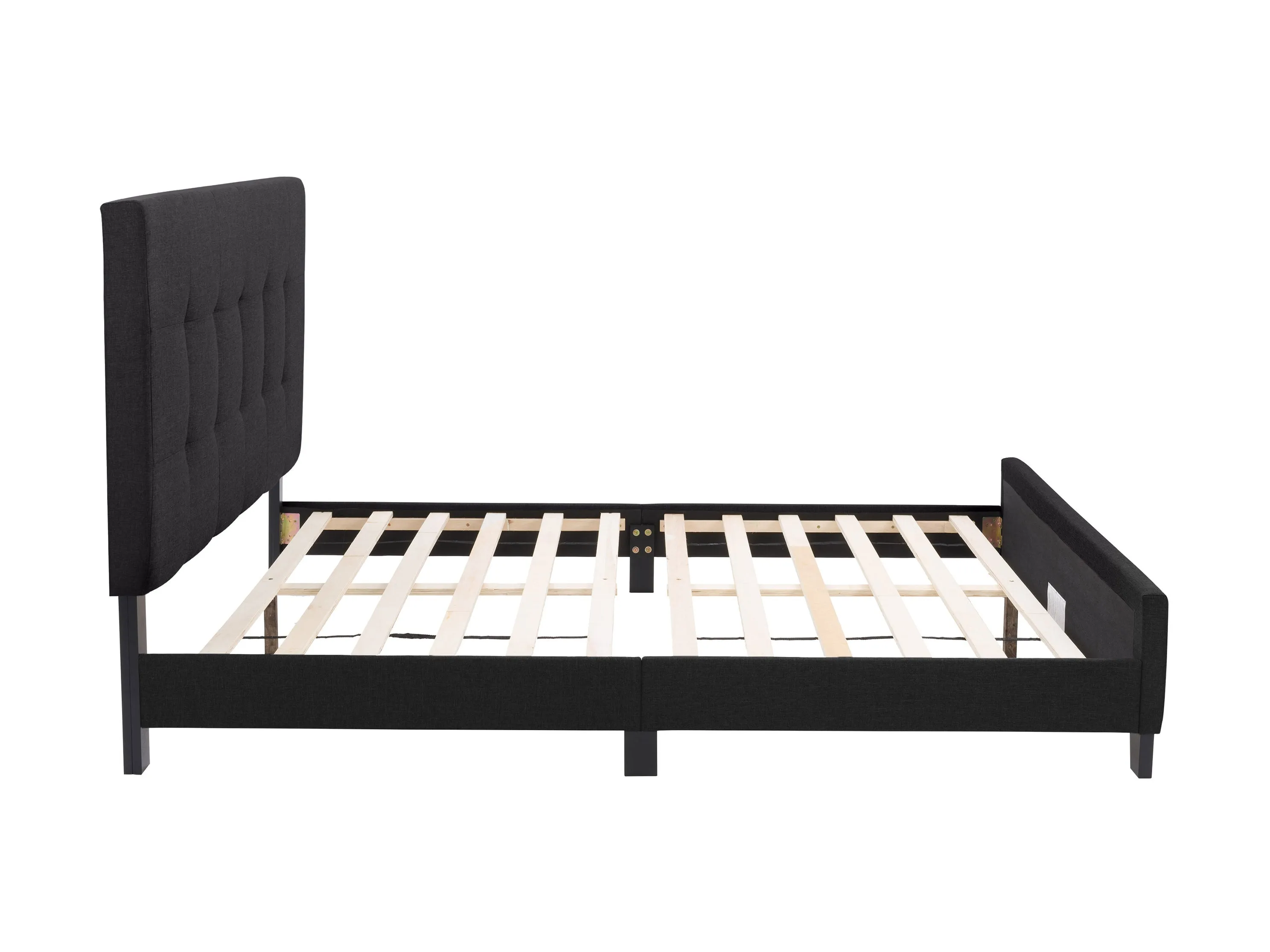 Black Double/Full Panel Bed