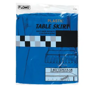 Blue Table Skirt