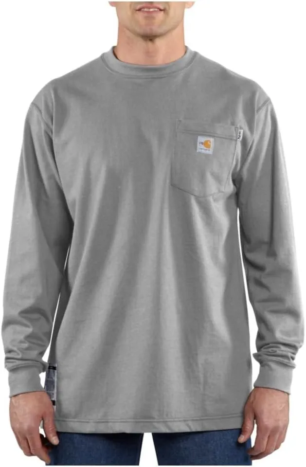 Carhartt Men's 100235 Flame-Resistant Force Long Sleeve Cotton T-Shirt