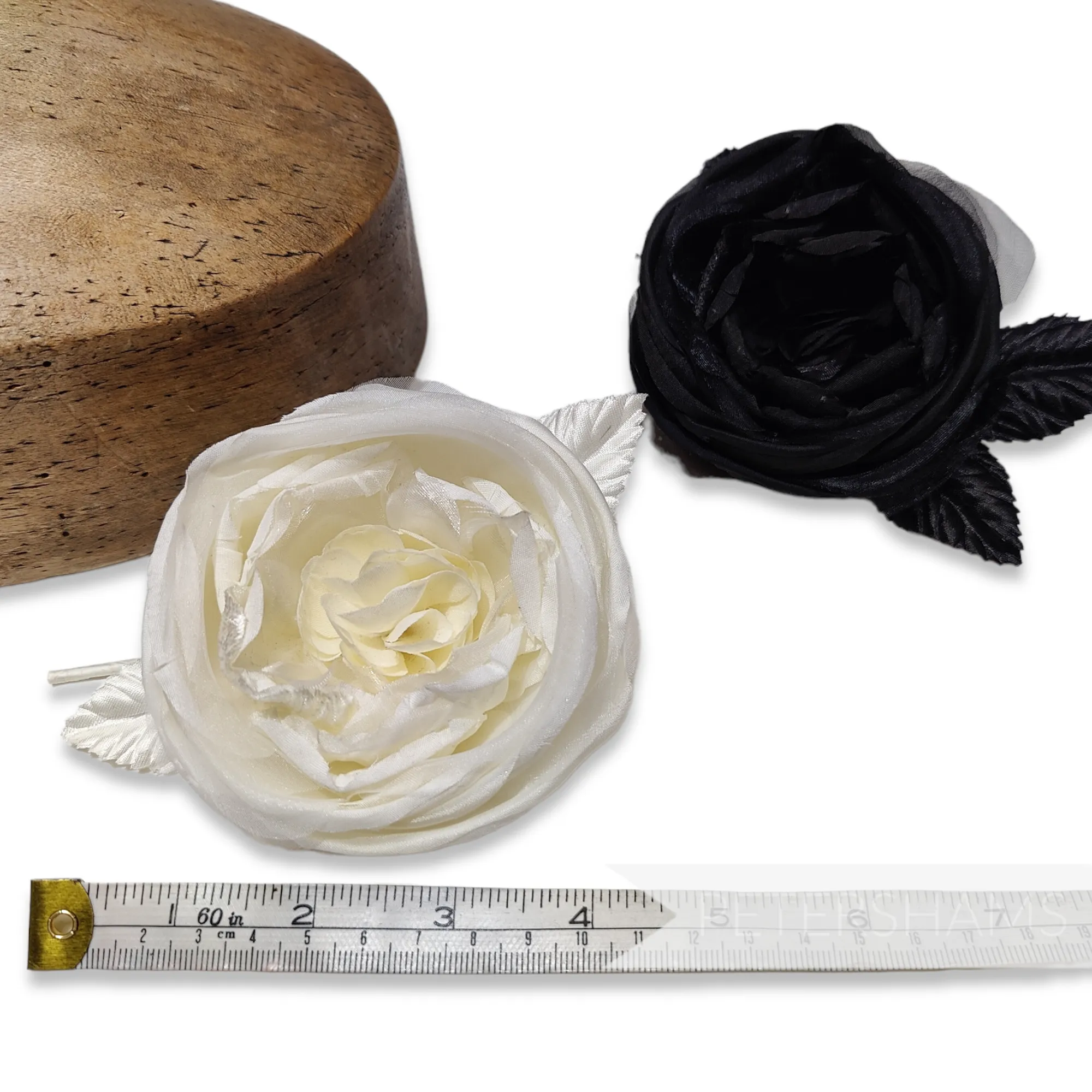 'Celia' 9cm Cabbage Rose Silk Millinery Flower Mount