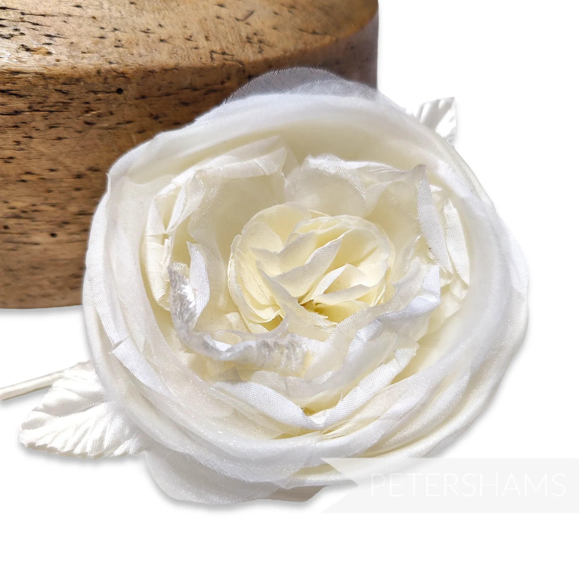 'Celia' 9cm Cabbage Rose Silk Millinery Flower Mount