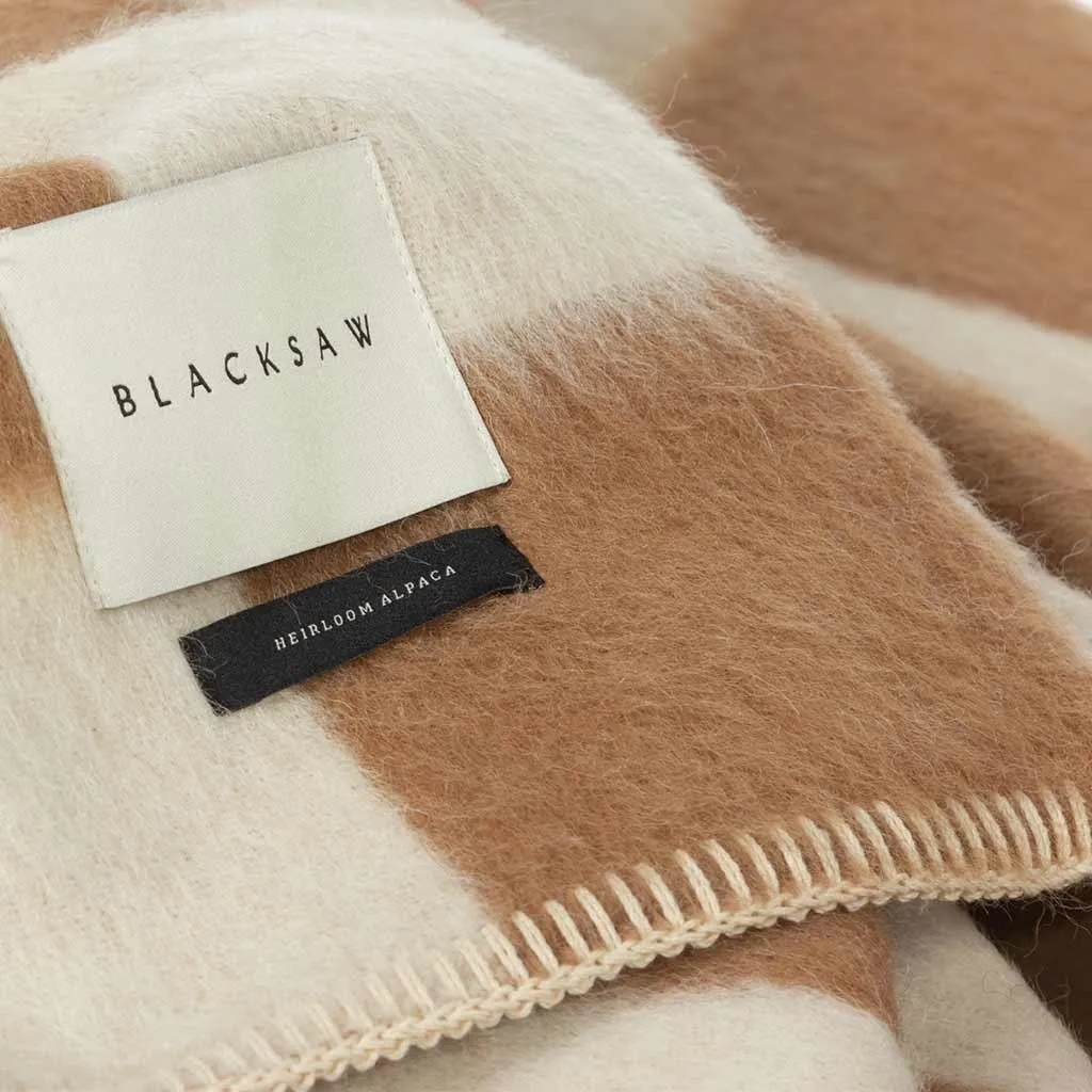 Crosby Zero Dye Heirloom Blanket - Tobacco/Ivory