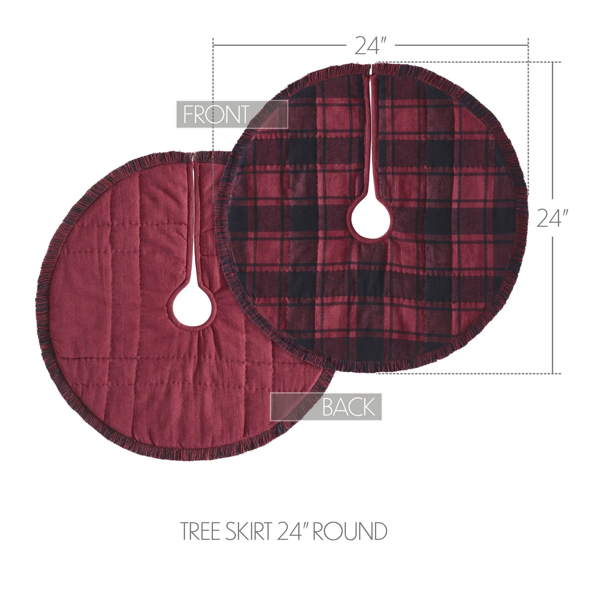 Cumberland Plaid Tree Skirt 24"