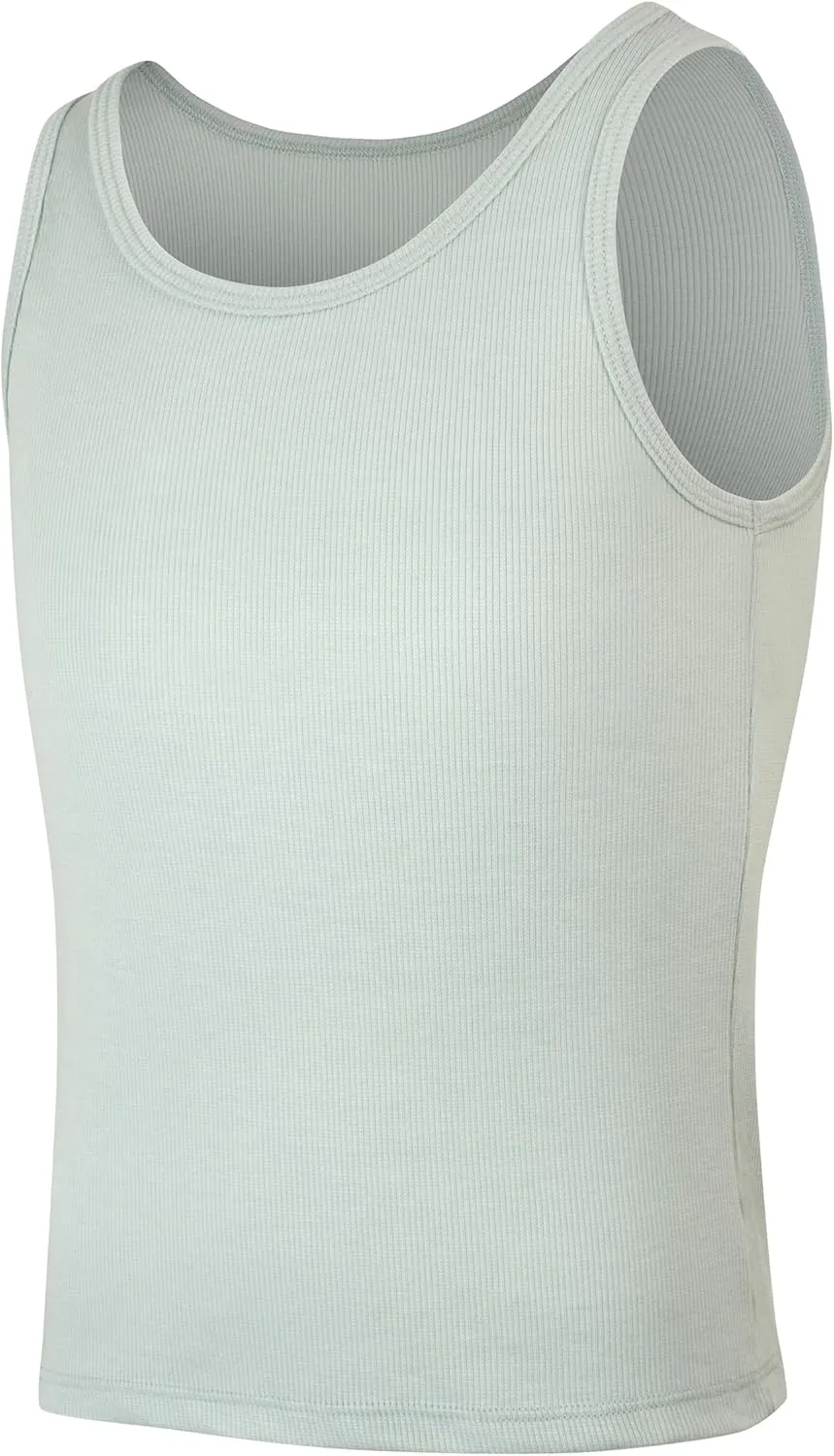 Hanes Girls' Originals Tank Pack, Supersoft Tank Top For Girls', Modal Stretch Rib Tanks, 4-Pack