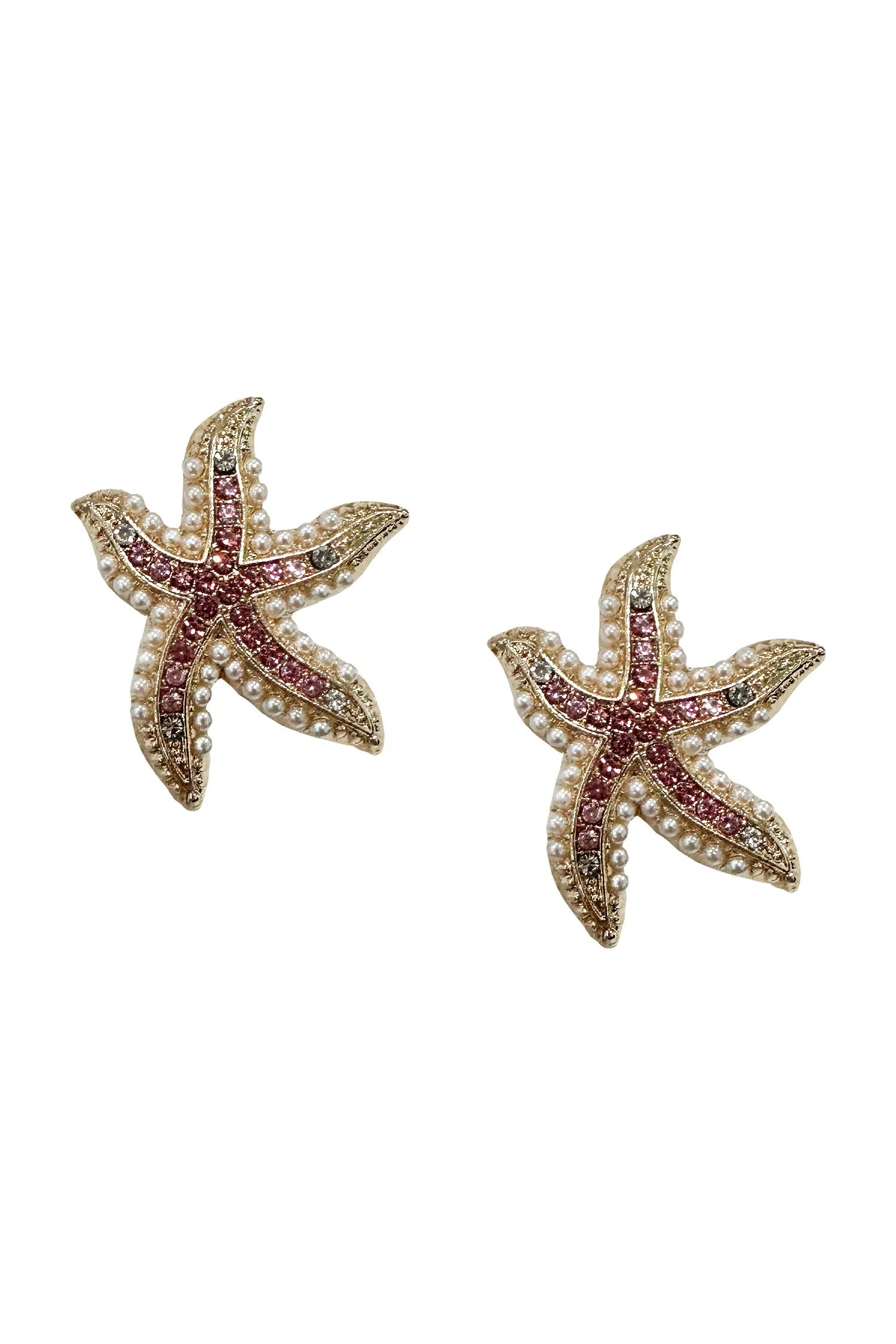 Heidi Pink Starfish Earrings