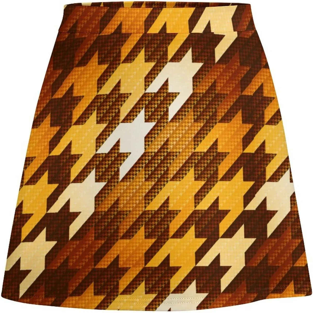 Houndstooth Short Skirt Athletic Skorts Womens Golf Skirts Pickleball Skort Breathable High Waist Workout Sport Skort