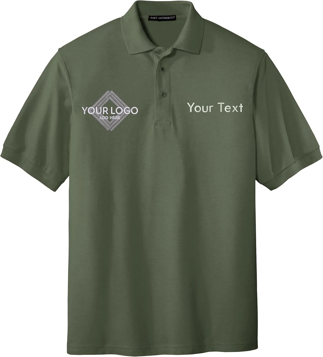 INK STITCH Men K500 Custom Stitching Silk Touch Polo Custom Shirts - 37 Colors
