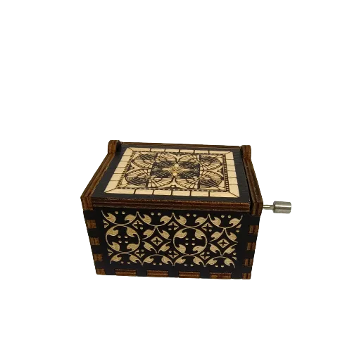 La Vie En Rose Wooden Handcrafted Vintage Music Box (Black)  🎶