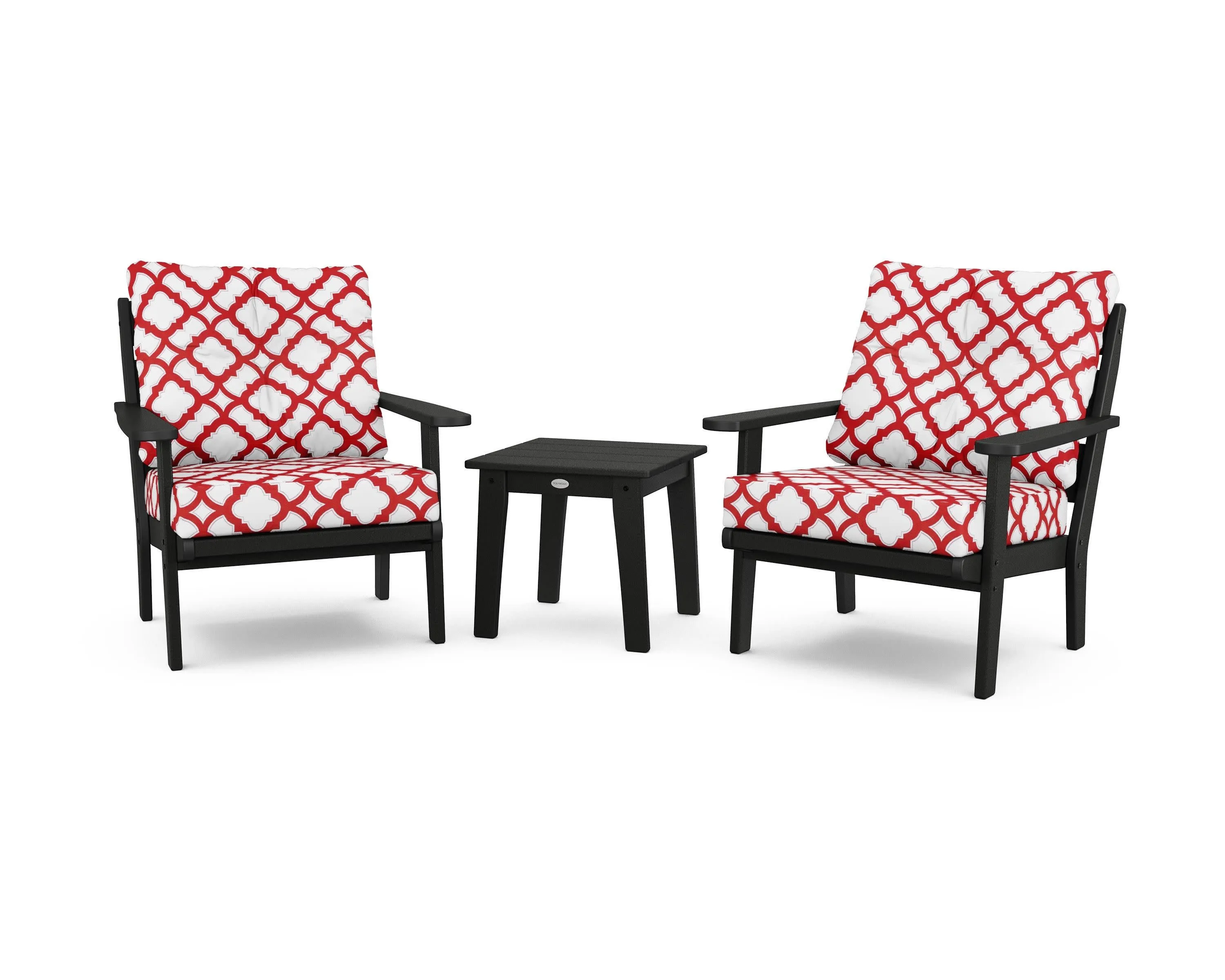 Lakeside 3-Piece Deep Seating Chair Set