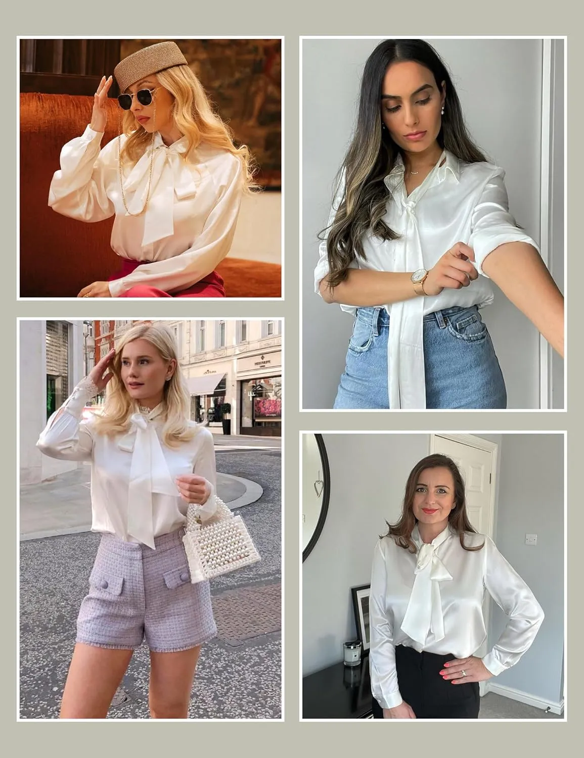 LilySilk Bow-tie Neck Silk Blouse for Women Long Sleeve Ladies Tops Buttons VintageReal Silk Shirts