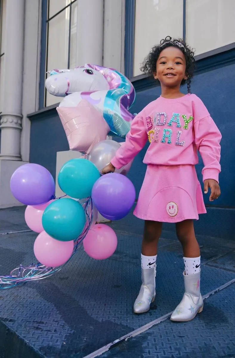 LOL Crystal Gem Birthday Girl Skirt Set in Pink