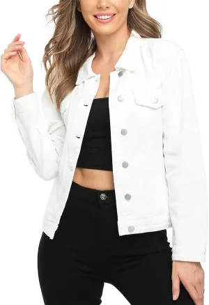 MISS MOLY Women's Denim Jackets Button Up Long Sleeve Basic Trendy Trucker Jackets