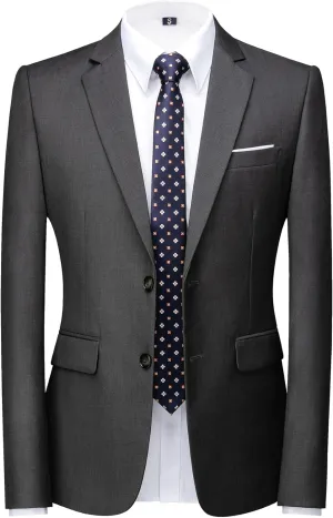 MOGU Men's Slim Fit Sport Coat Blazer Casual Formal Suit Jacket for Party Business Wedding Prom and Homecoming