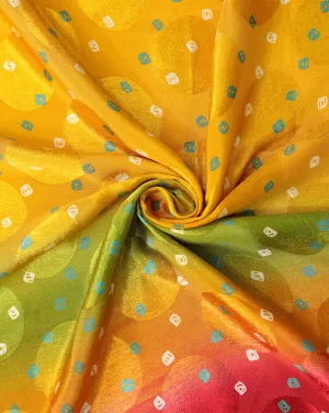 Multicolor Brasso Printed Fabric