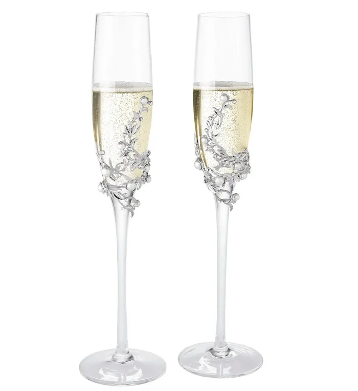 Ocean Pearl Celebration Champagne Flute Sets