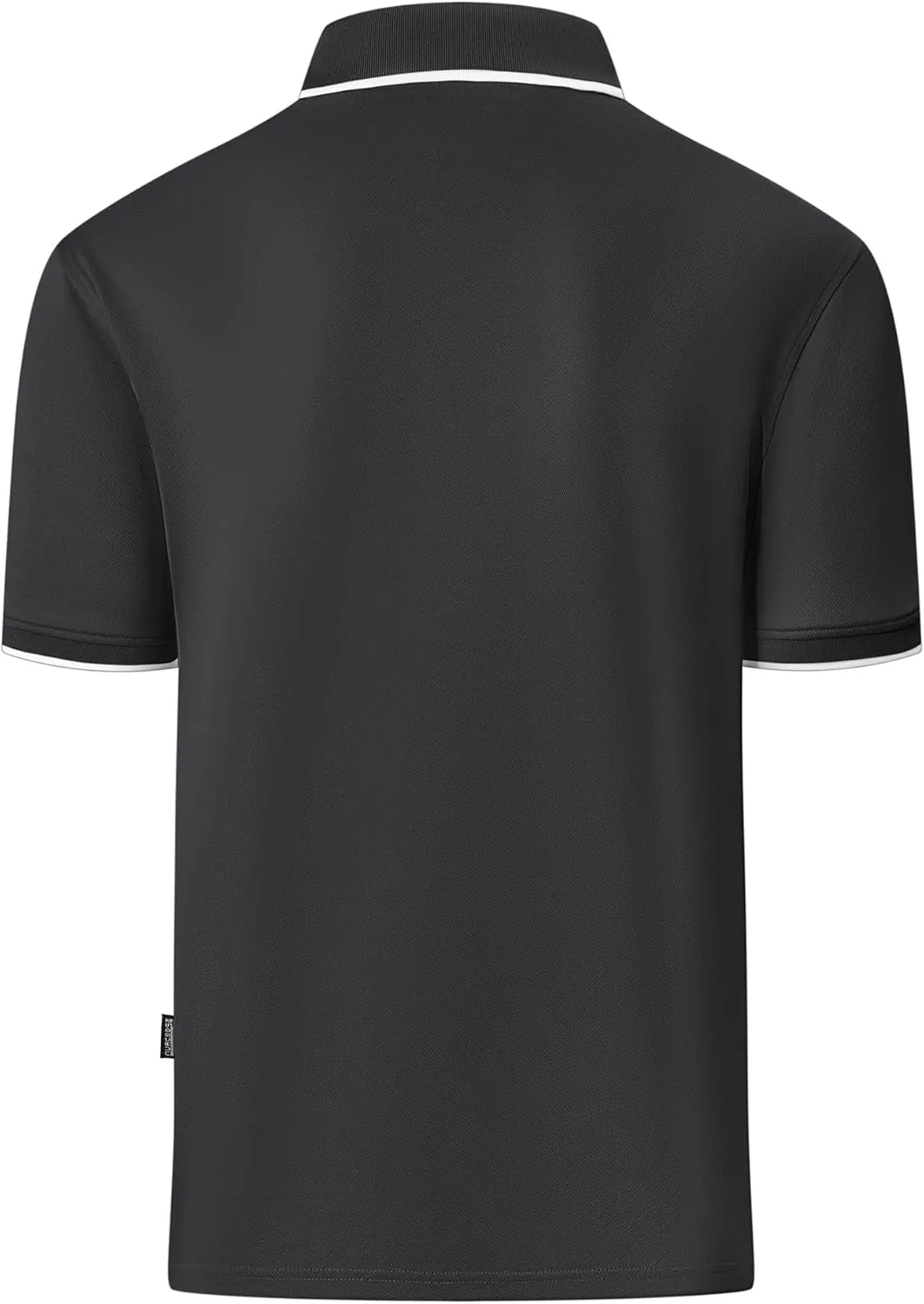 Polo Shirts for Men Zipper Moisture Wicking Golf Shirts Short Sleeve Casual Quarter Zip Polo T Shirt