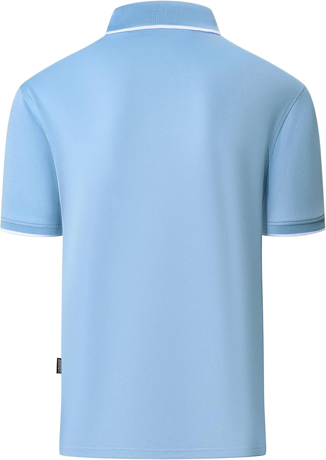 Polo Shirts for Men Zipper Moisture Wicking Golf Shirts Short Sleeve Casual Quarter Zip Polo T Shirt