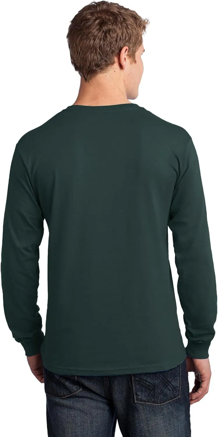 Port & Company Men's Long Sleeve 54 oz 100% Cotton T Shirt