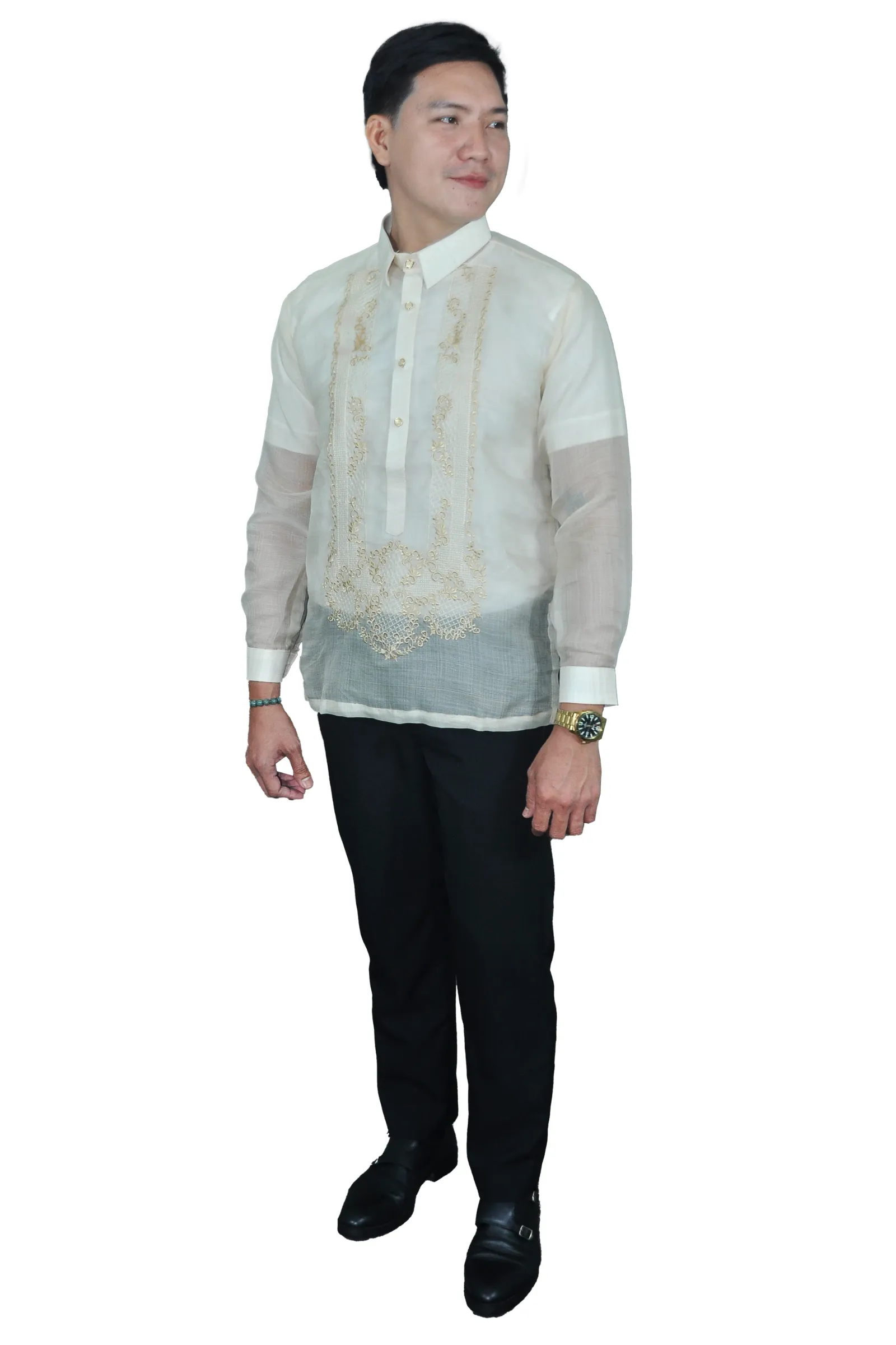 Premium & Elegant Barong Tagalog Piña Cocoon - Ferdinand JN77