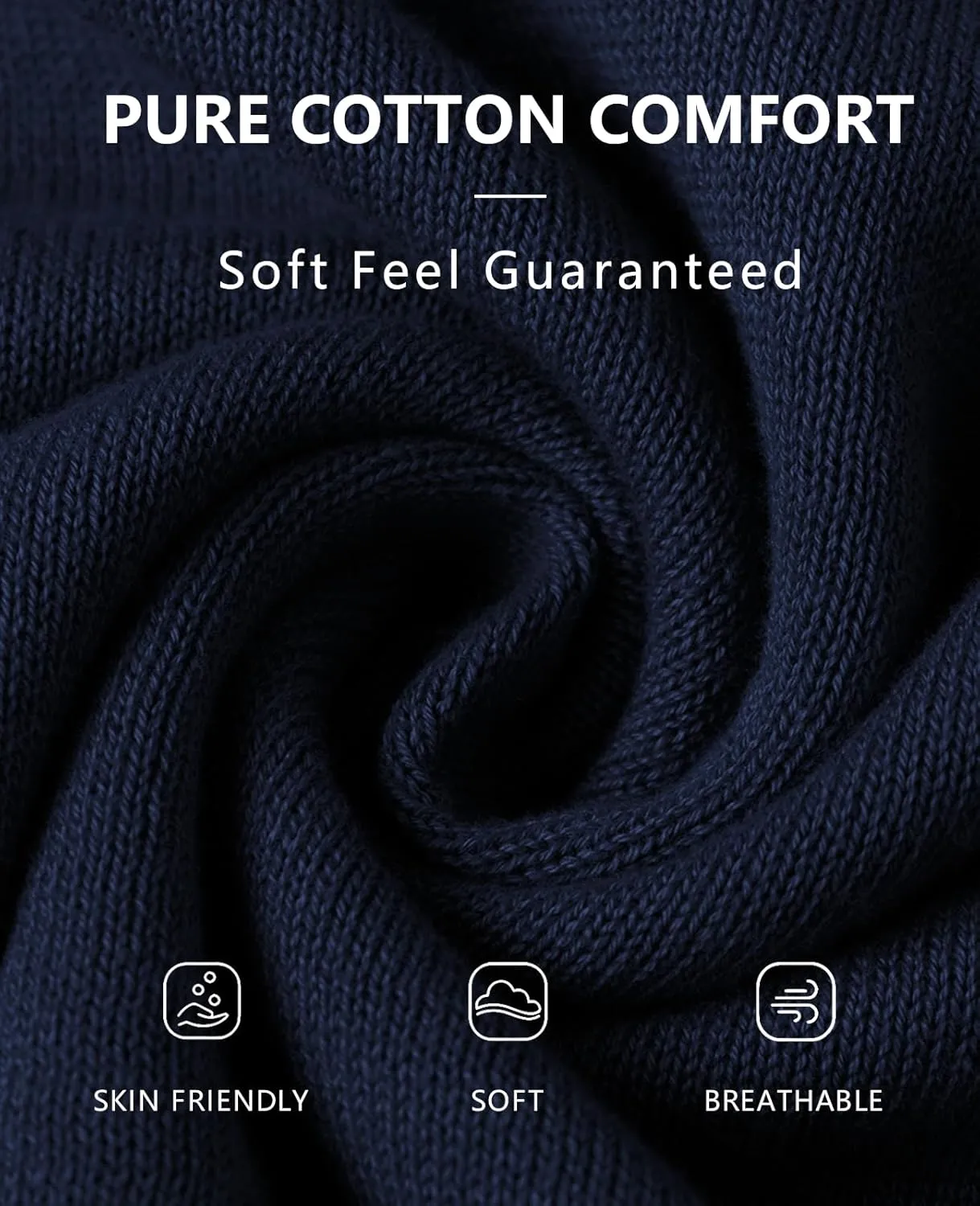 QUALFORT Women's 100% Cotton Lightweight Cardigans Long Sleeve Knitted Button Down Sweater