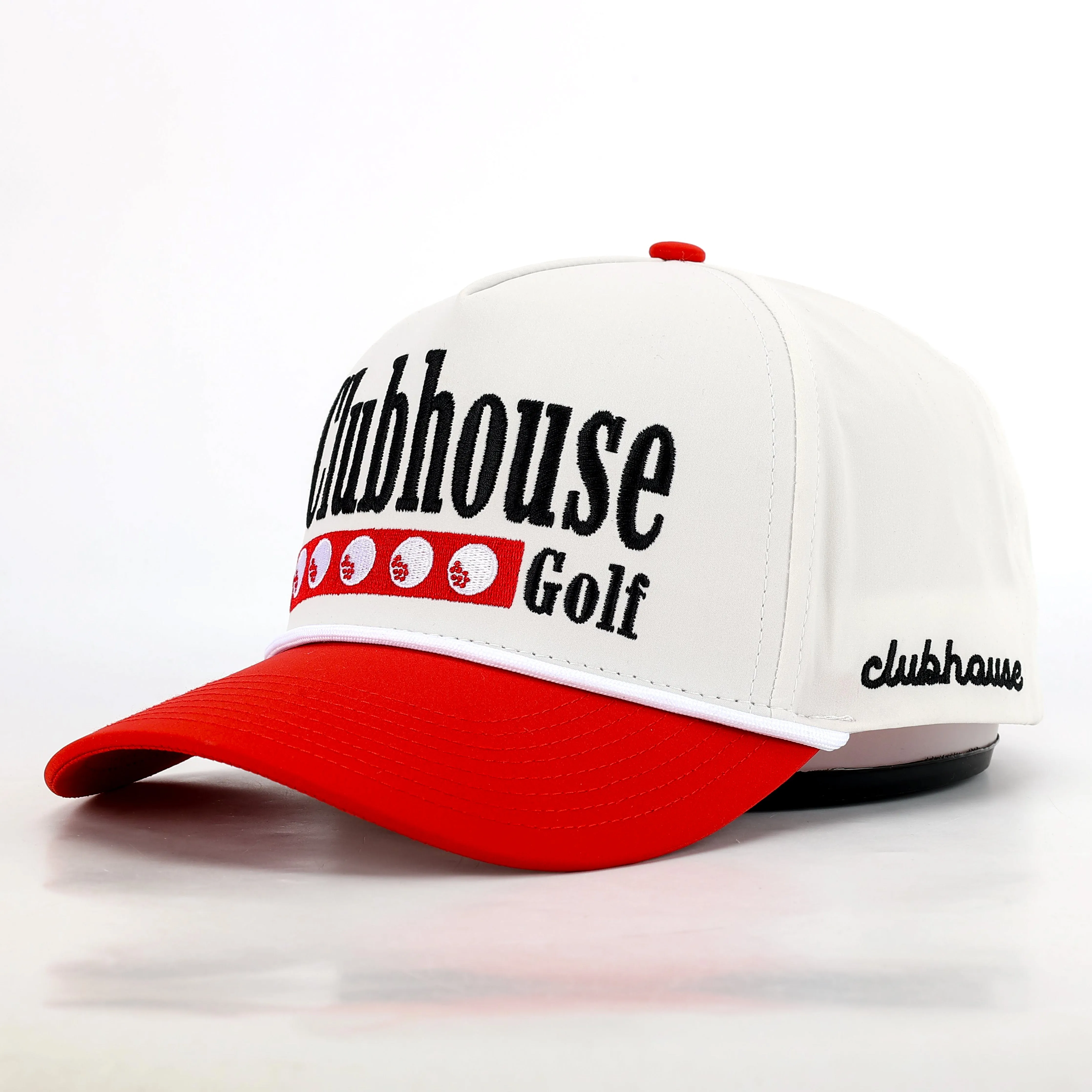 Retro Rope Golf Hat | Red