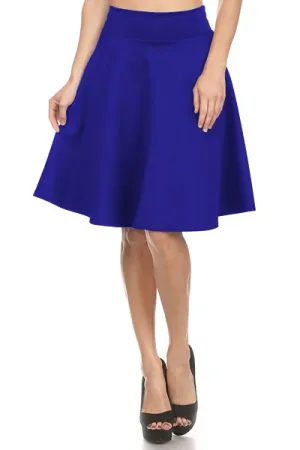 Royal Blue Skater Skirt