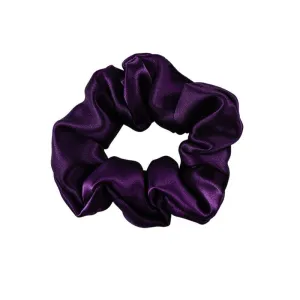 Silk Large Scrunchie - Dark Purple  - Dropshipping
