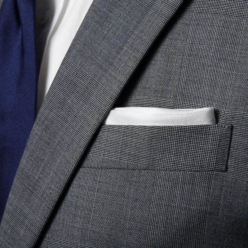 Snow Trento Pocket Square