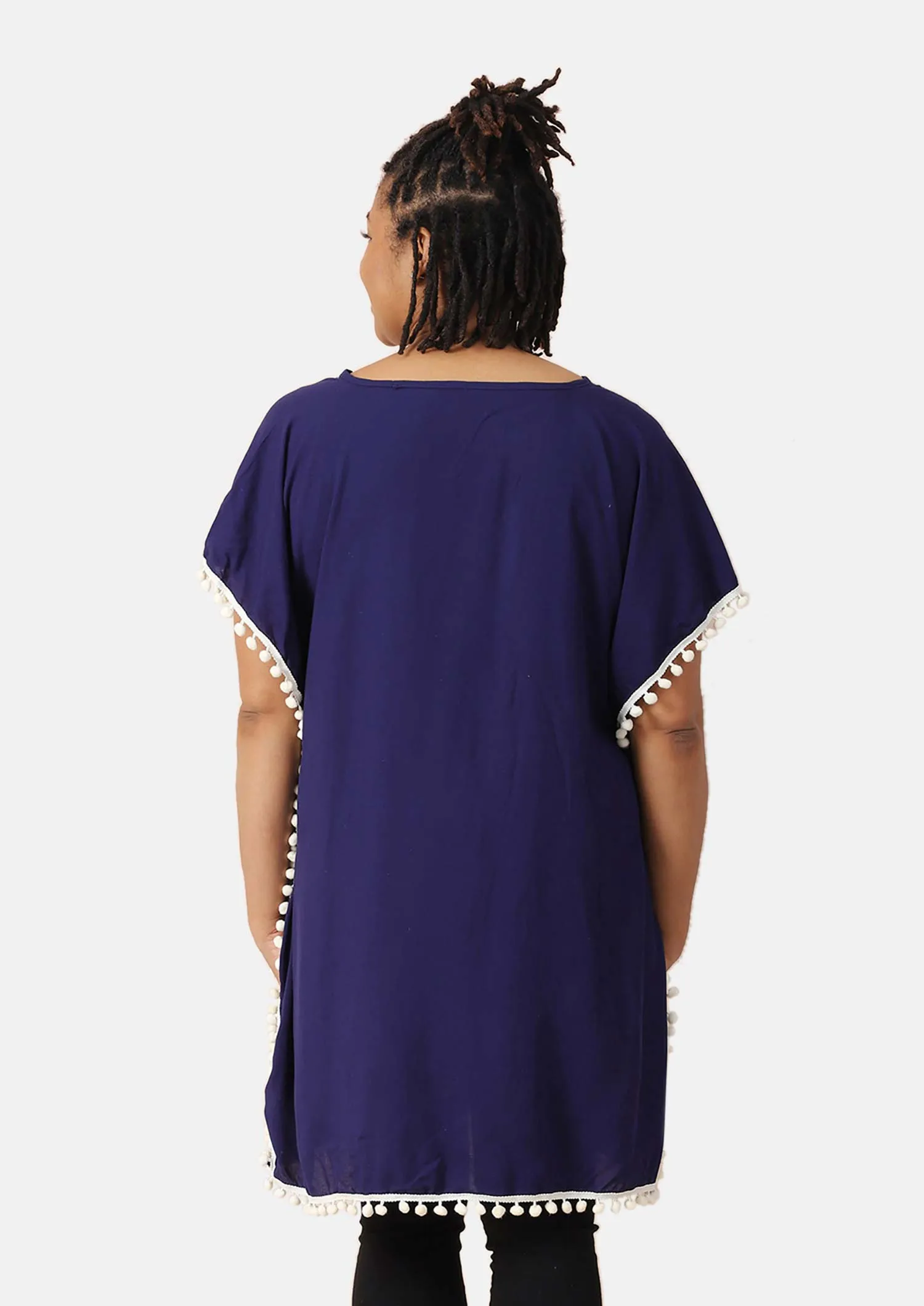 V-Neck Embroidered Kaftan