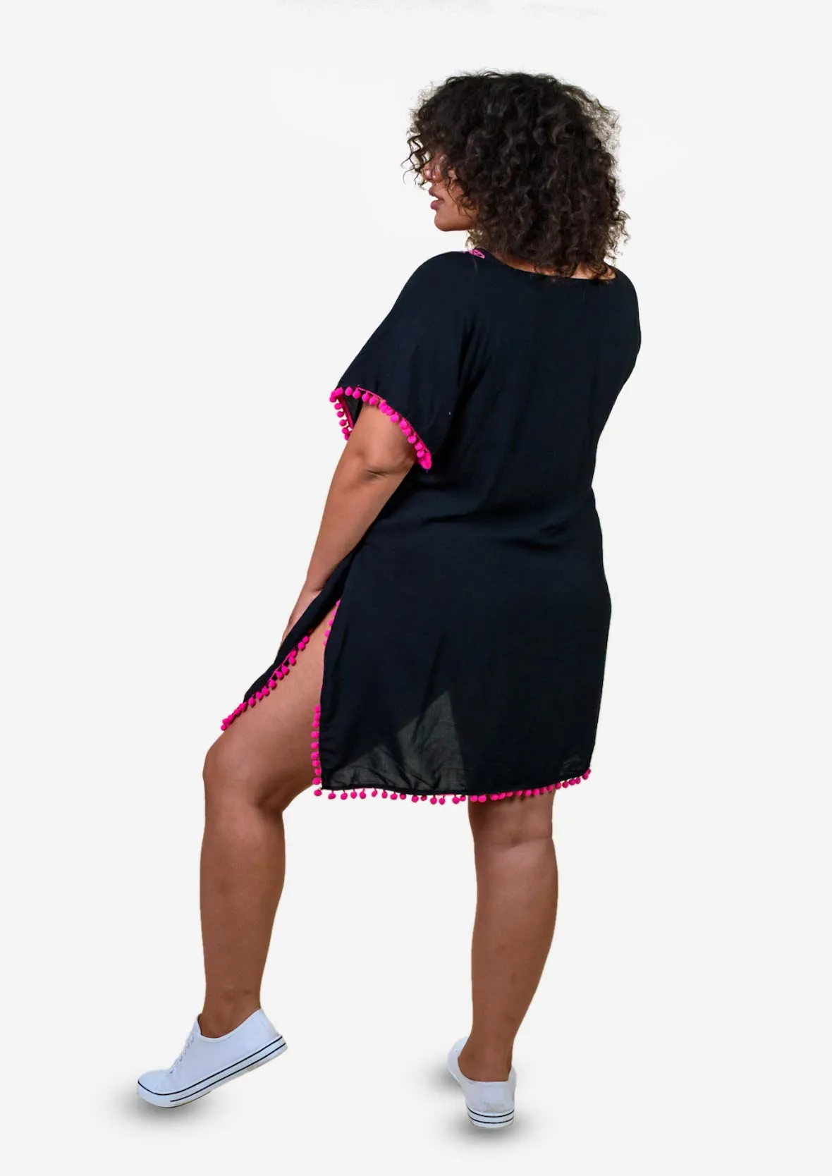 V-Neck Embroidered Kaftan