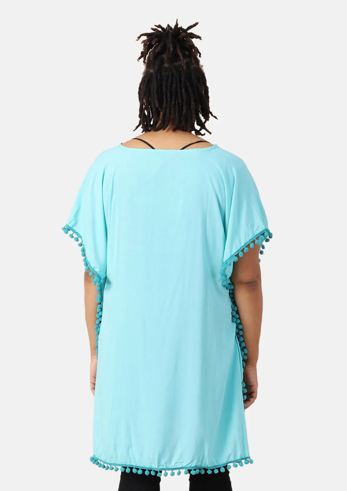 V-Neck Embroidered Kaftan
