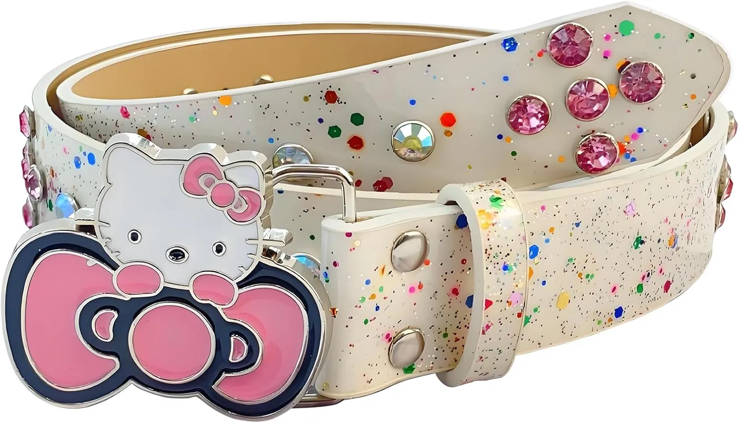 White Cute Pu Leather Women Belts Trendy Girl Waist Belt for Jeans Pants Dresses