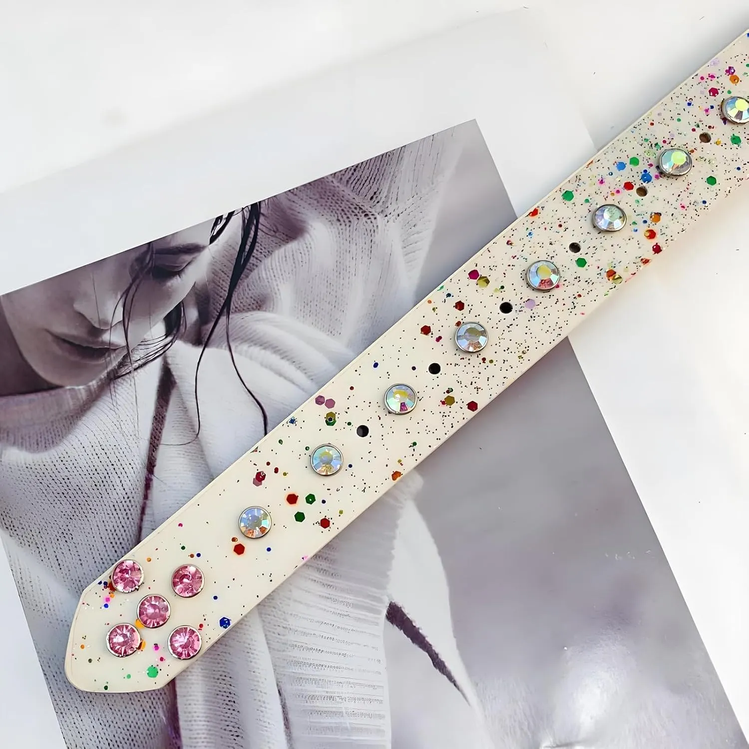White Cute Pu Leather Women Belts Trendy Girl Waist Belt for Jeans Pants Dresses
