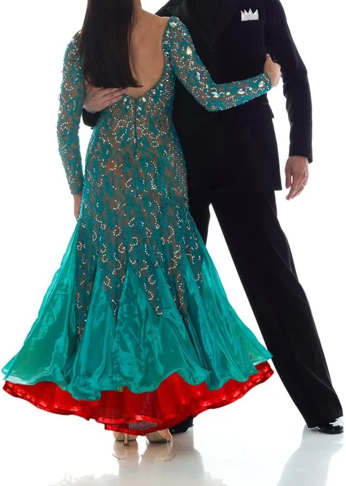 Women Floor Length Wedding Petticoat Long Underskirt Dress for Wedding Ball Gown Tutu Tulle Slips Skirt Royal Blue L/XL