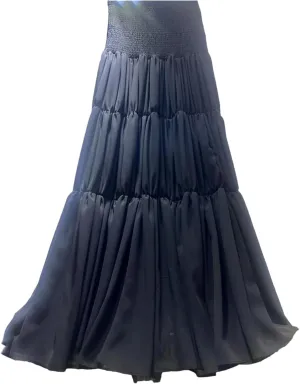 Women's Folded Hem Skirt, Loose Casual High Waist Minimalist
