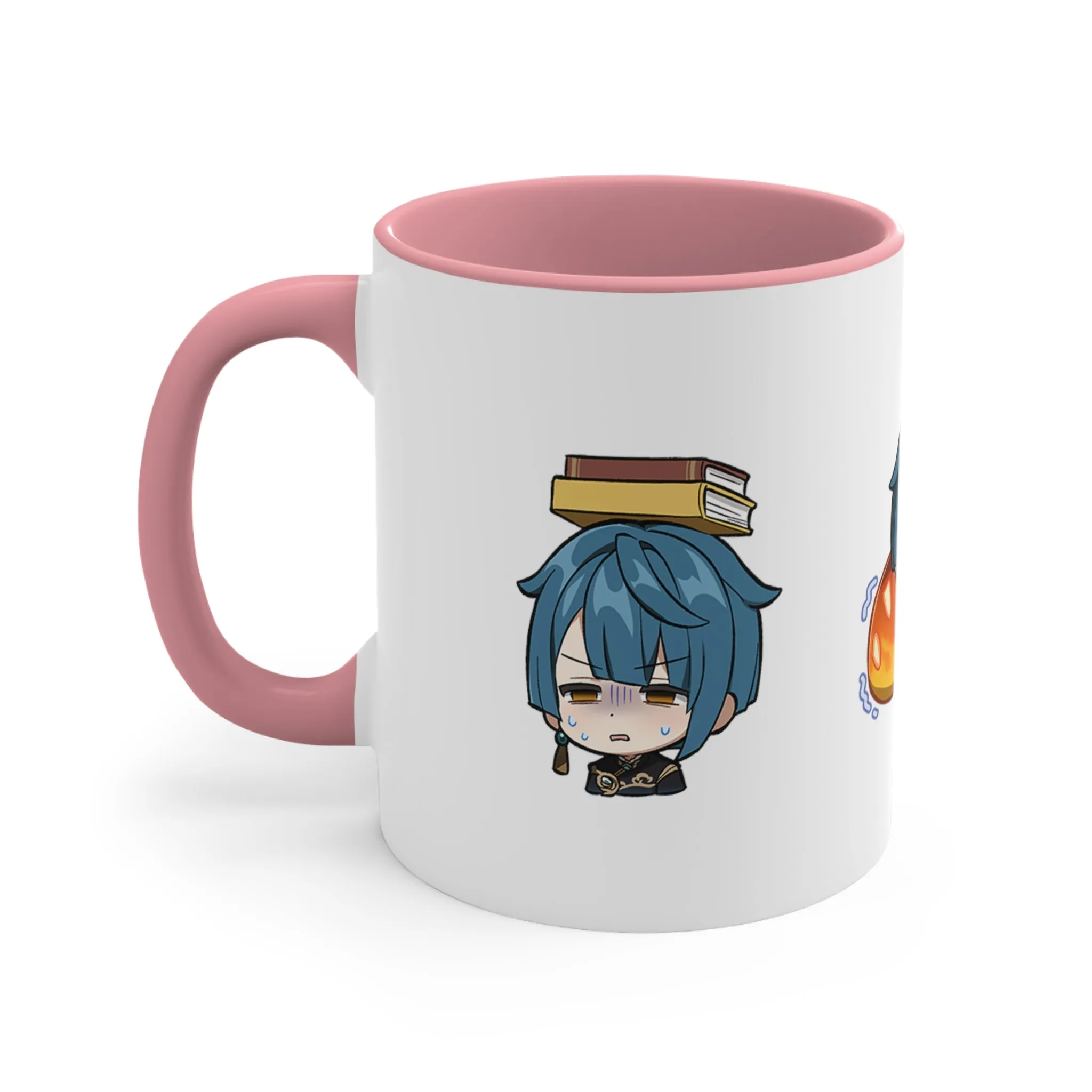 Xingqiu Genshin Impact Accent Coffee Mug, 11oz Cups Mugs Cup Gift For Gamer Gifts Game Anime Fanart Fan Birthday Valentine's Christmas