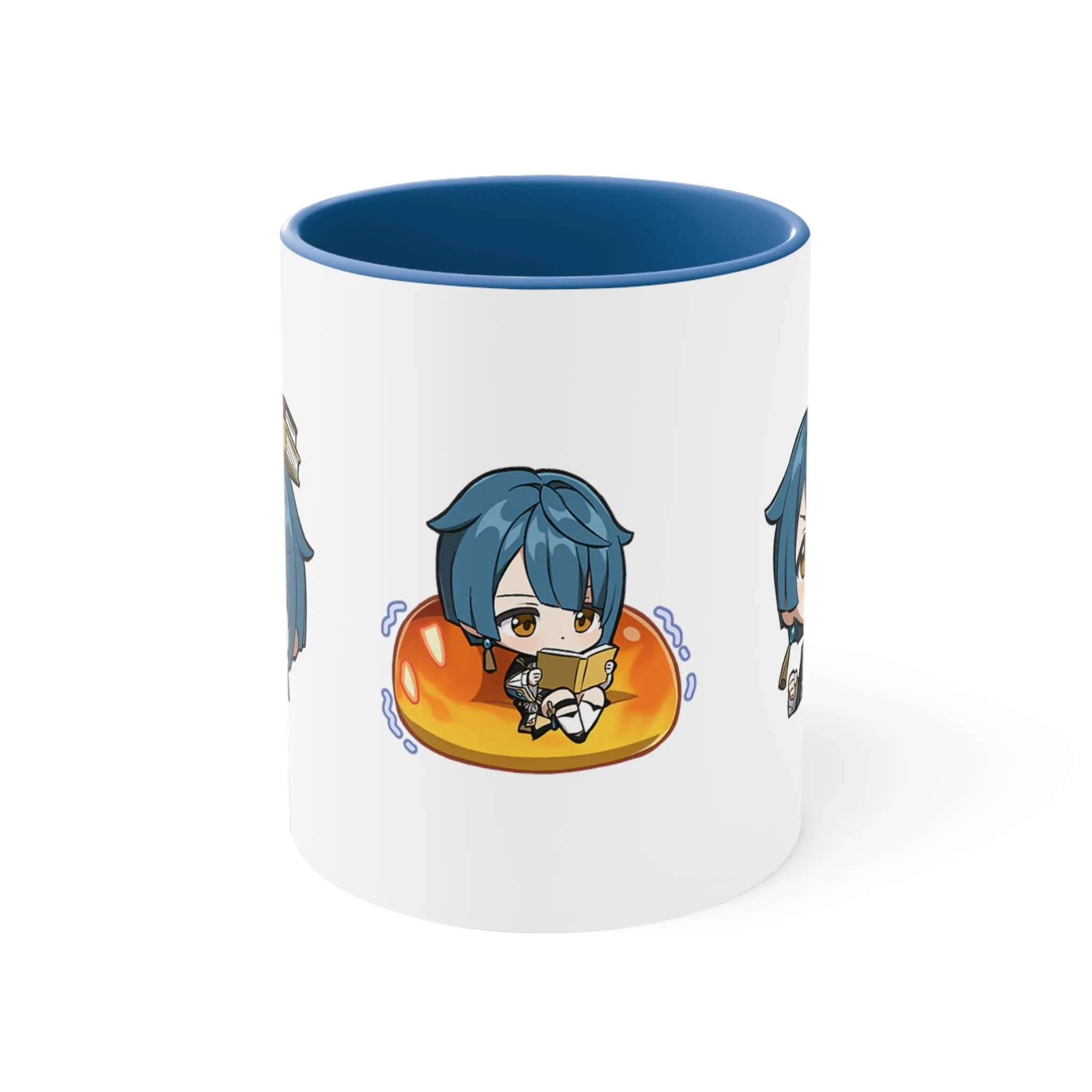 Xingqiu Genshin Impact Accent Coffee Mug, 11oz Cups Mugs Cup Gift For Gamer Gifts Game Anime Fanart Fan Birthday Valentine's Christmas
